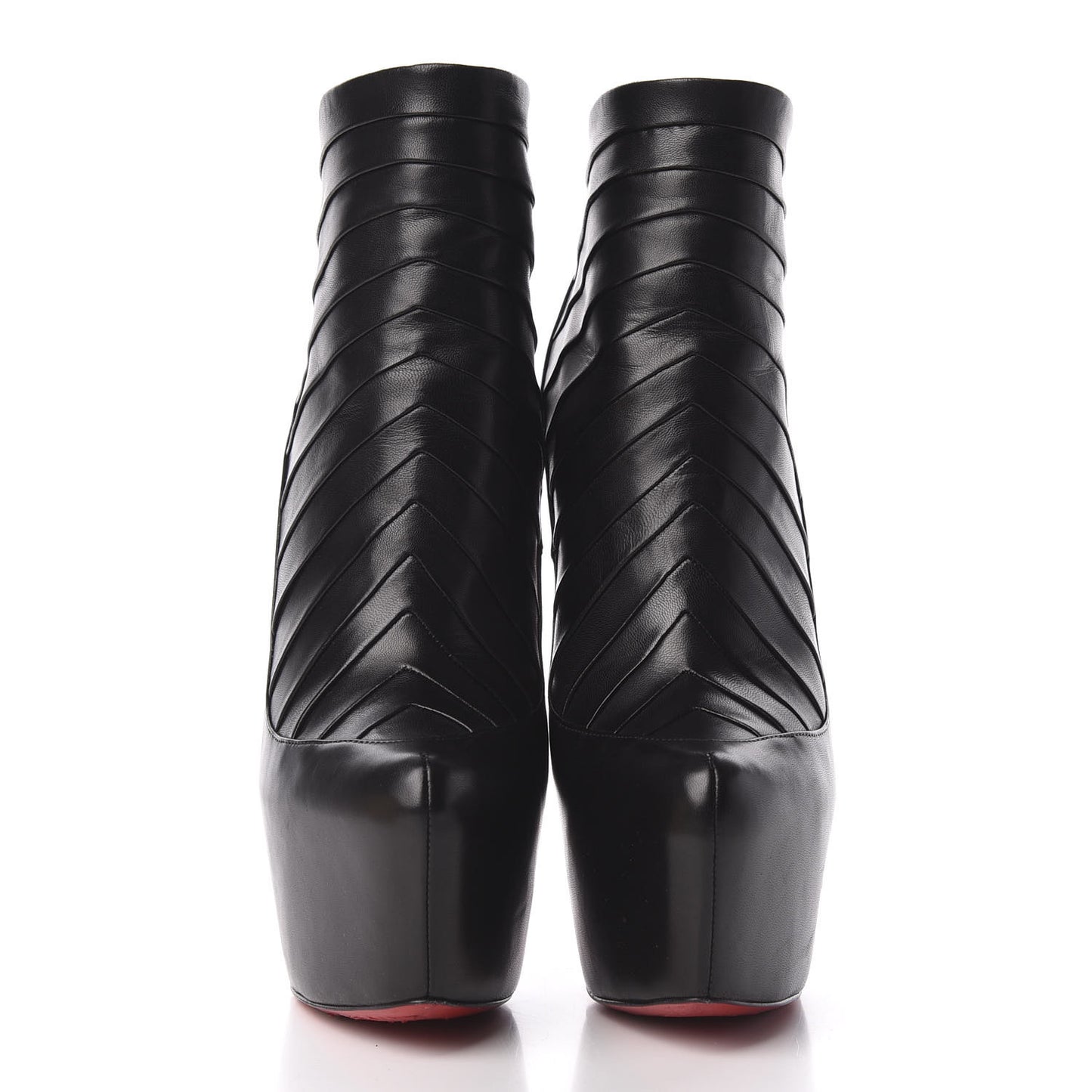 Nappa Amor 160 Platform Ankle Booties 38 Black