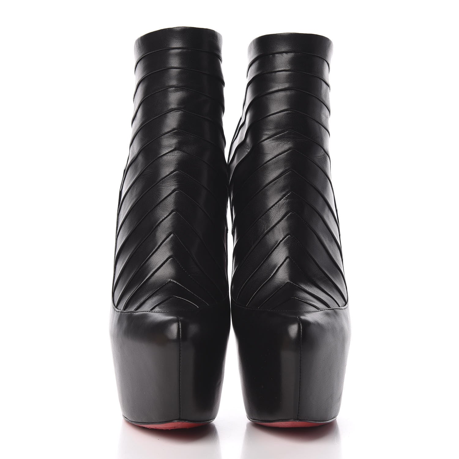 Christian Louboutin Nappa Amor 160 Platform Ankle Booties 38 Black 3 of 10