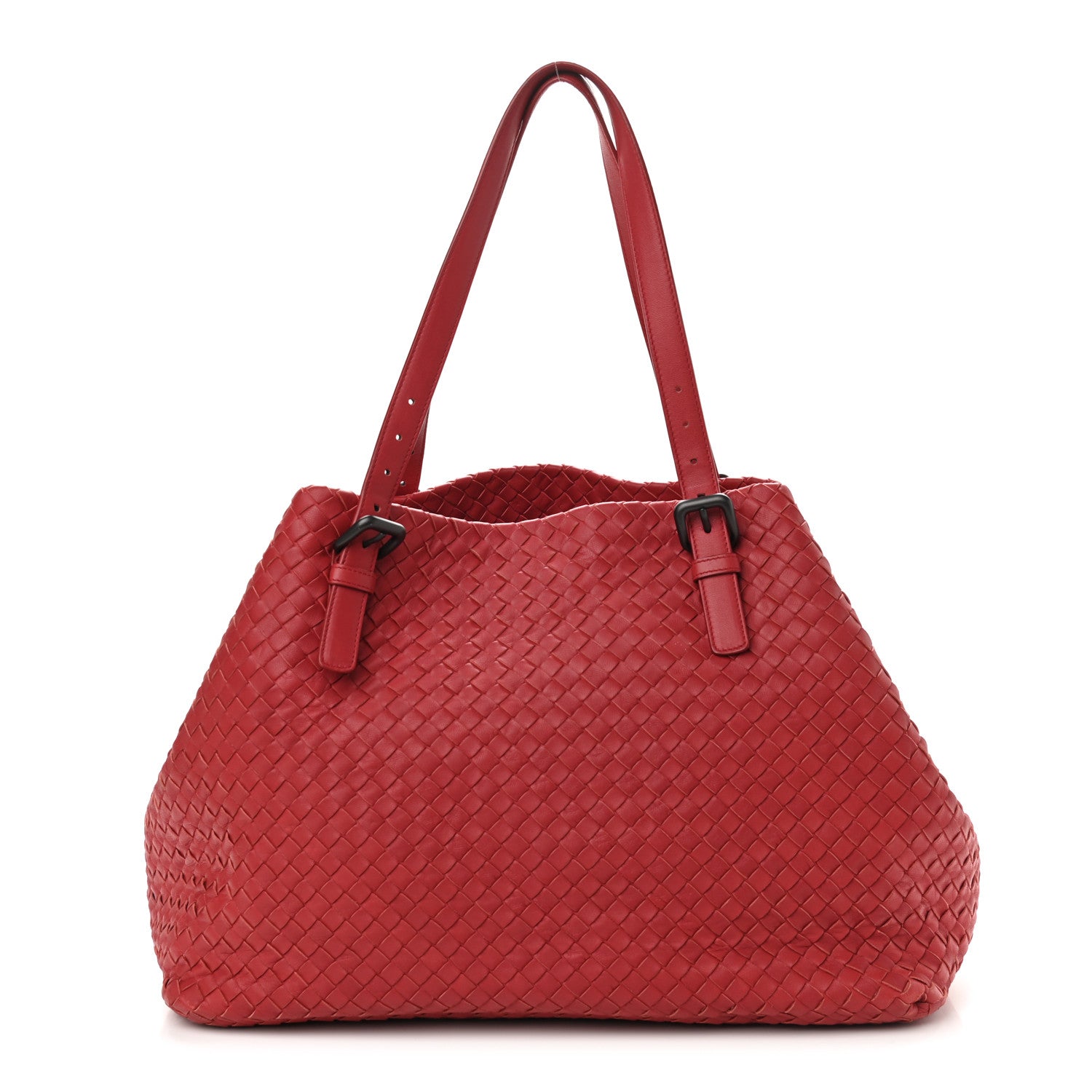 Bottega Veneta Nappa Intrecciato Large Seamless Tote China Red 1 of 11