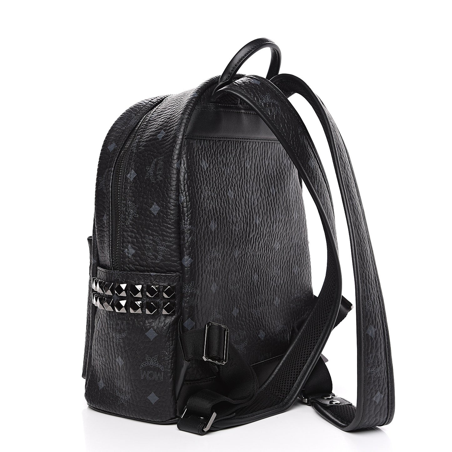 Visetos Small Side Stud Stark Backpack Black