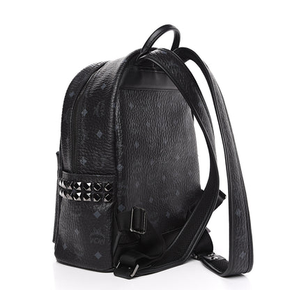 MCM Visetos Small Side Stud Stark Backpack Black 2 of 8