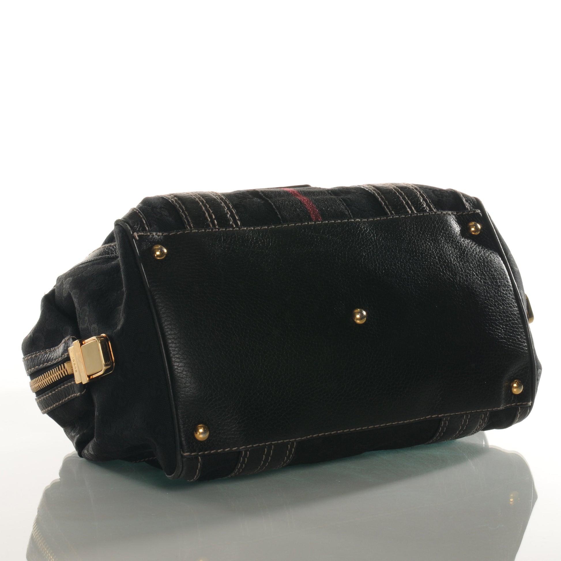 Gucci Monogram Aviatrix Medium Boston Black 3 of 7