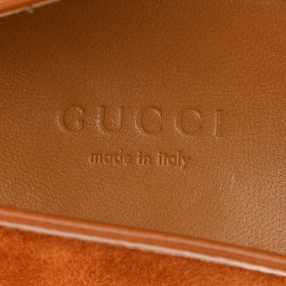 Gucci Suede Cachemire Malaga Kid Womens Jordaan Loafers 39 Blondie Cognac 8 of 10