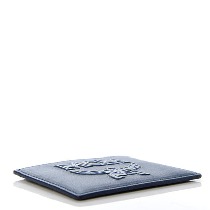 MCM Coburg Injection Embossed Card Case Navy Grey 4 of 7