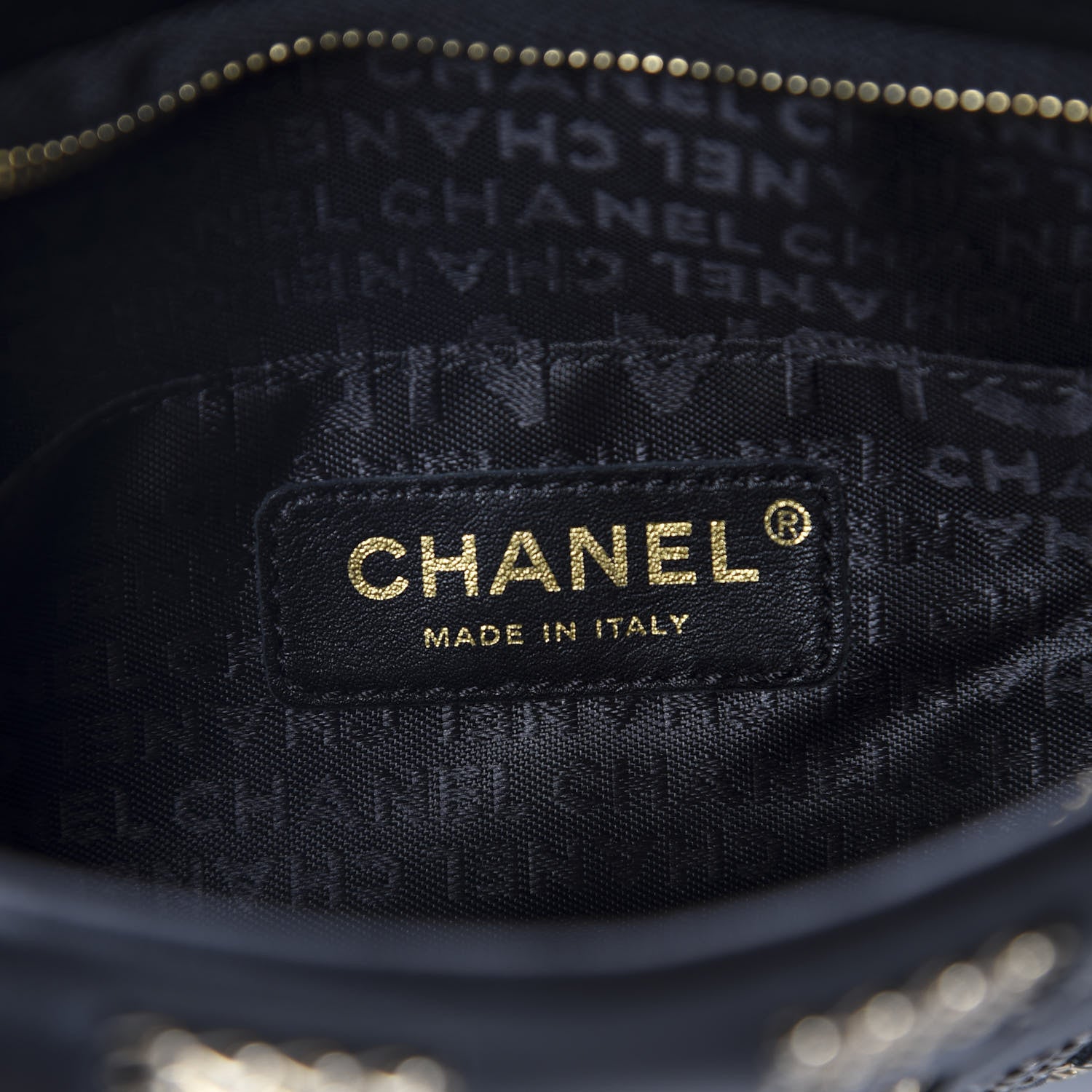 Chanel Lambskin Chain Wristlet Black 6 of 7