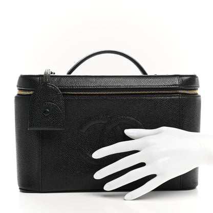 Chanel Caviar Timeless CC Vanity Case Black 2 of 10