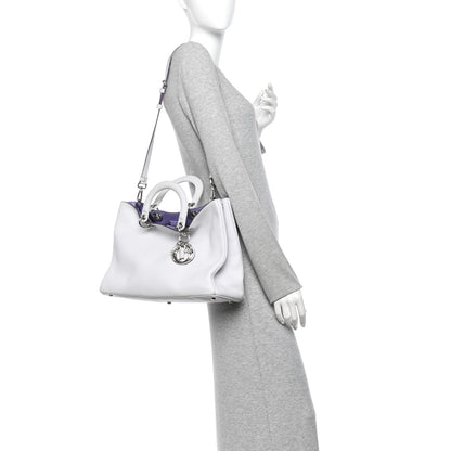 Christian Dior Smooth Calfskin Large Diorissimo Tote White 2 of 12