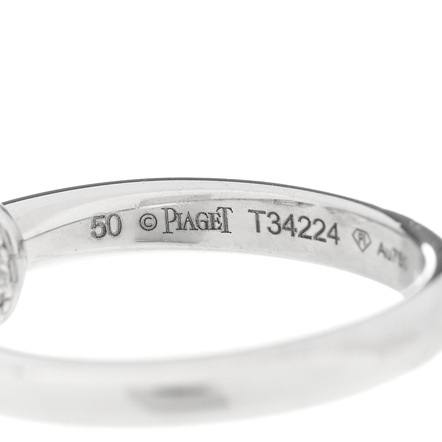 Piaget 18K White Gold Diamond Possession Open Ring 50 5.5 4 of 5