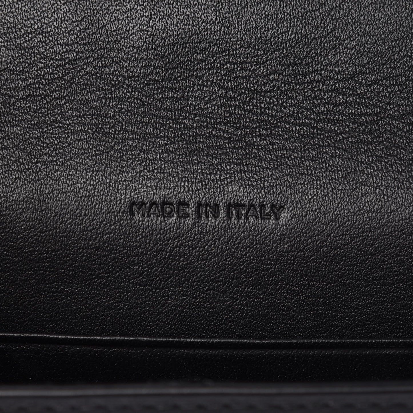 Calfskin Heart Studded Small Envelope Wallet Black