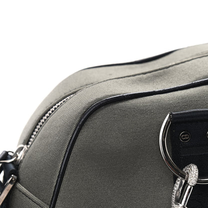 Christian Dior Silk Jersey Crystal Hardcore Bowler Bag Grey Black 12 of 15