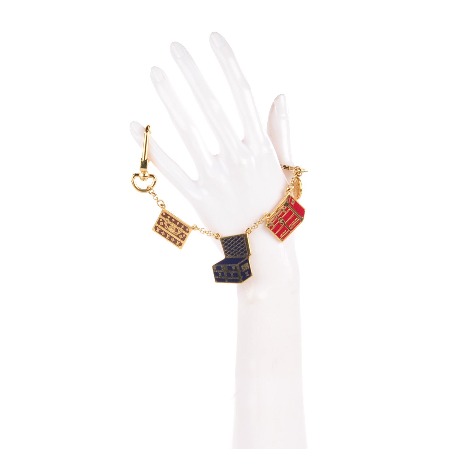 Louis Vuitton Porte Cles Malle Chaine Keychain 2 of 5