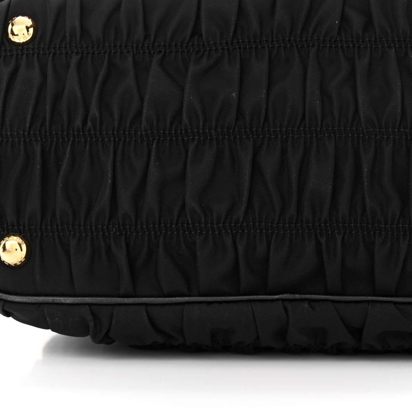 Tessuto Nylon Gaufre Small Tote Black