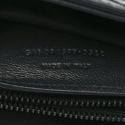 Saint Laurent Calfskin Y Quilted Monogram Monochrome Small Loulou Chain Satchel Black 7 of 10