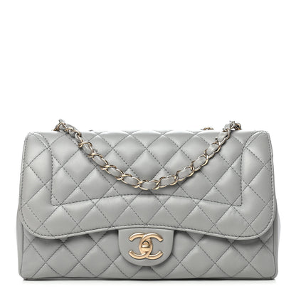 Chanel Lambskin Quilted Medium Mademoiselle Chic Flap Gris 1 of 9