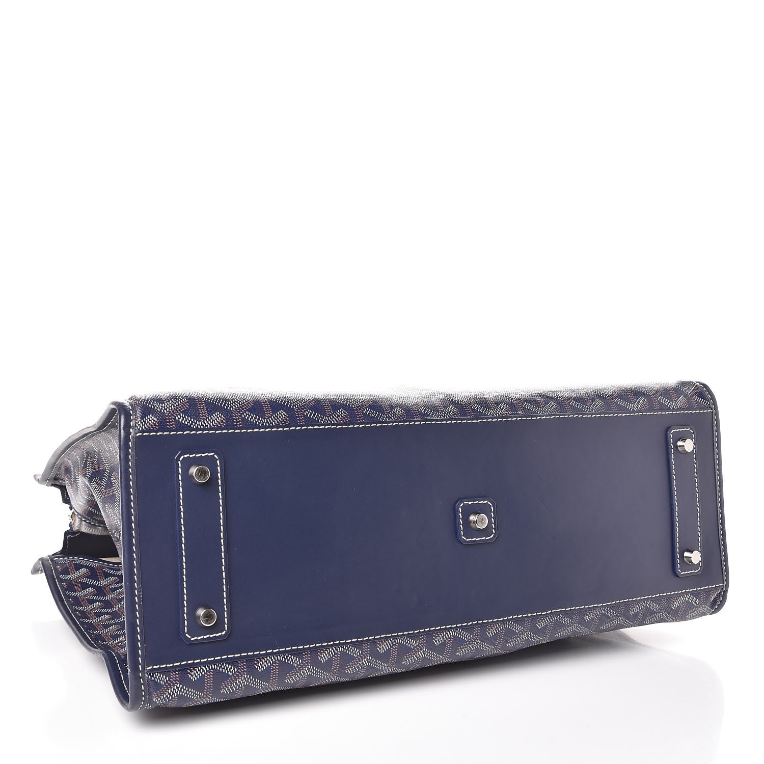 Goyard Goyardine Marquises Tote Navy 4 of 14