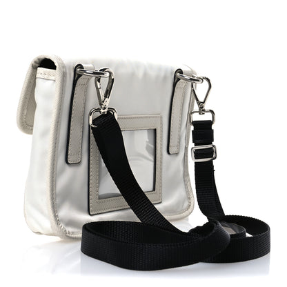 Prada Re-Nylon Saffiano Smartphone Case Crossbody Talco 3 of 10