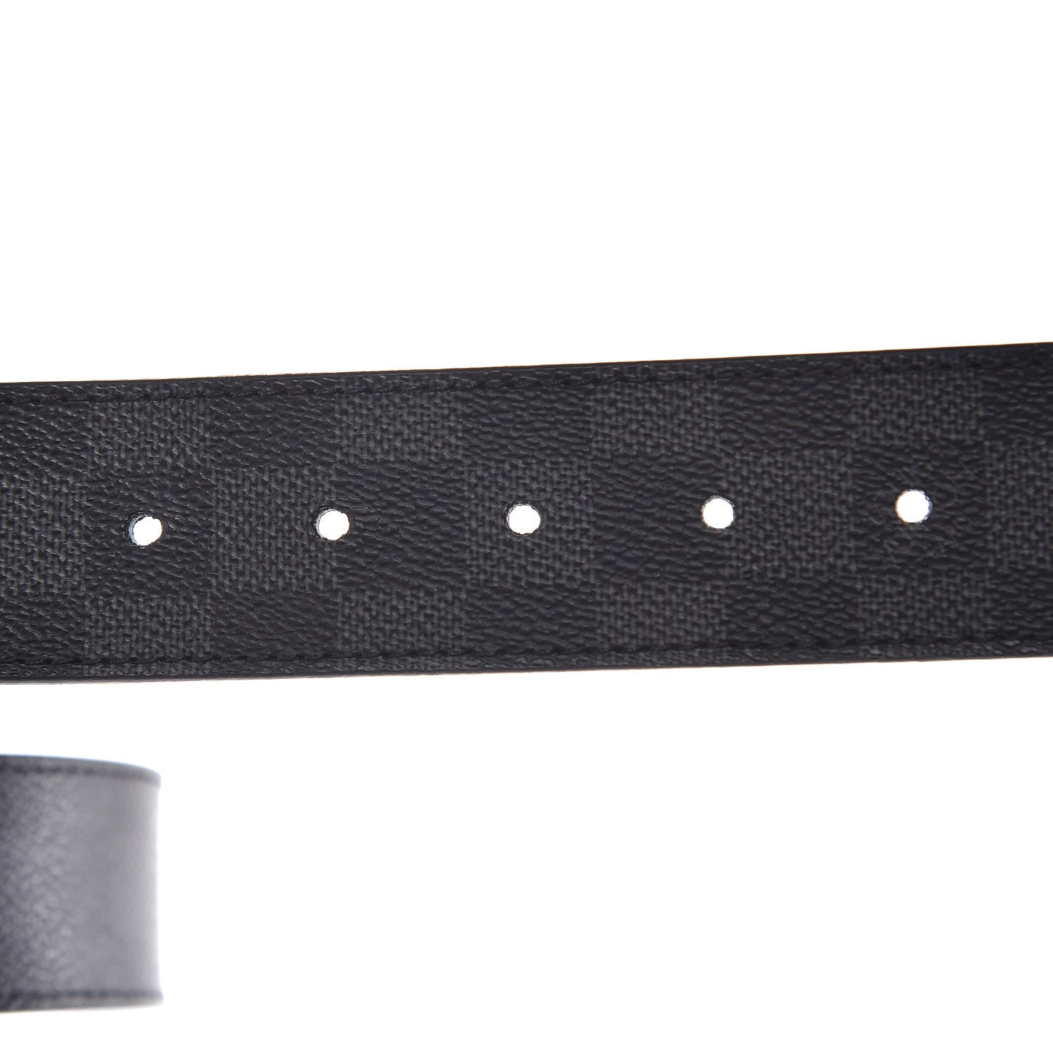 Louis Vuitton Damier Graphite LV Initiales Belt 85 34 5 of 8