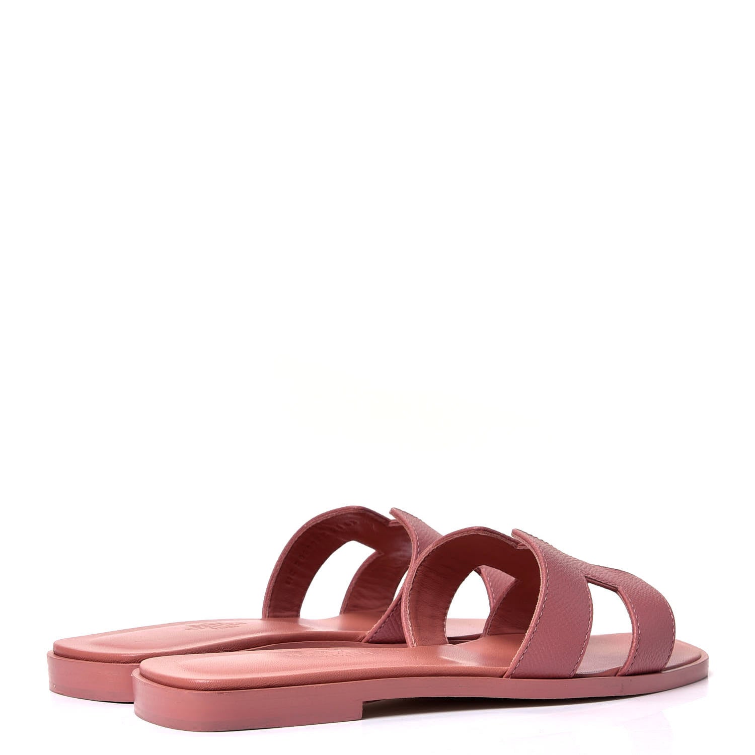 Hermes Epsom Oran Sandals 35 Rose Aube 4 of 9