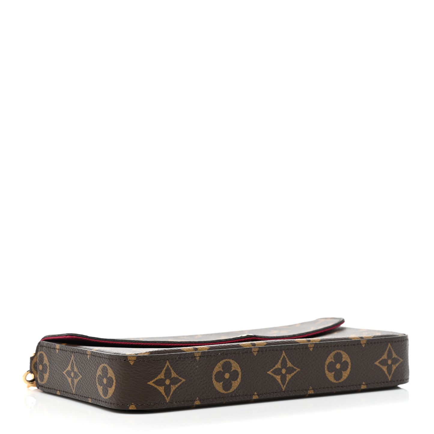 Monogram Pochette Felicie Chain Wallet Fuchsia