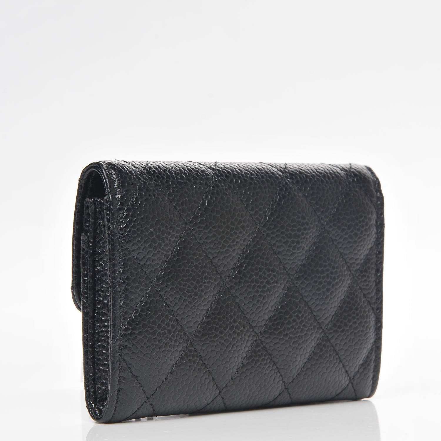 Chanel Caviar Quilted Flap Card Holder Black 3 of 8