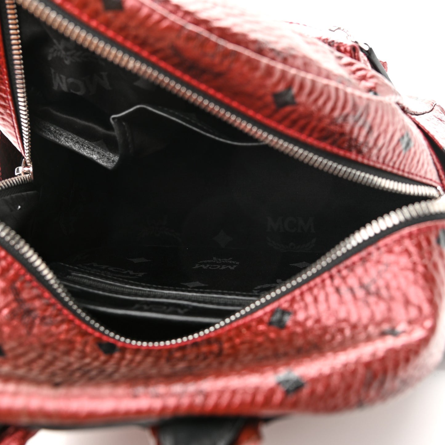 Metallic Visetos Small Stark Backpack Scooter Red