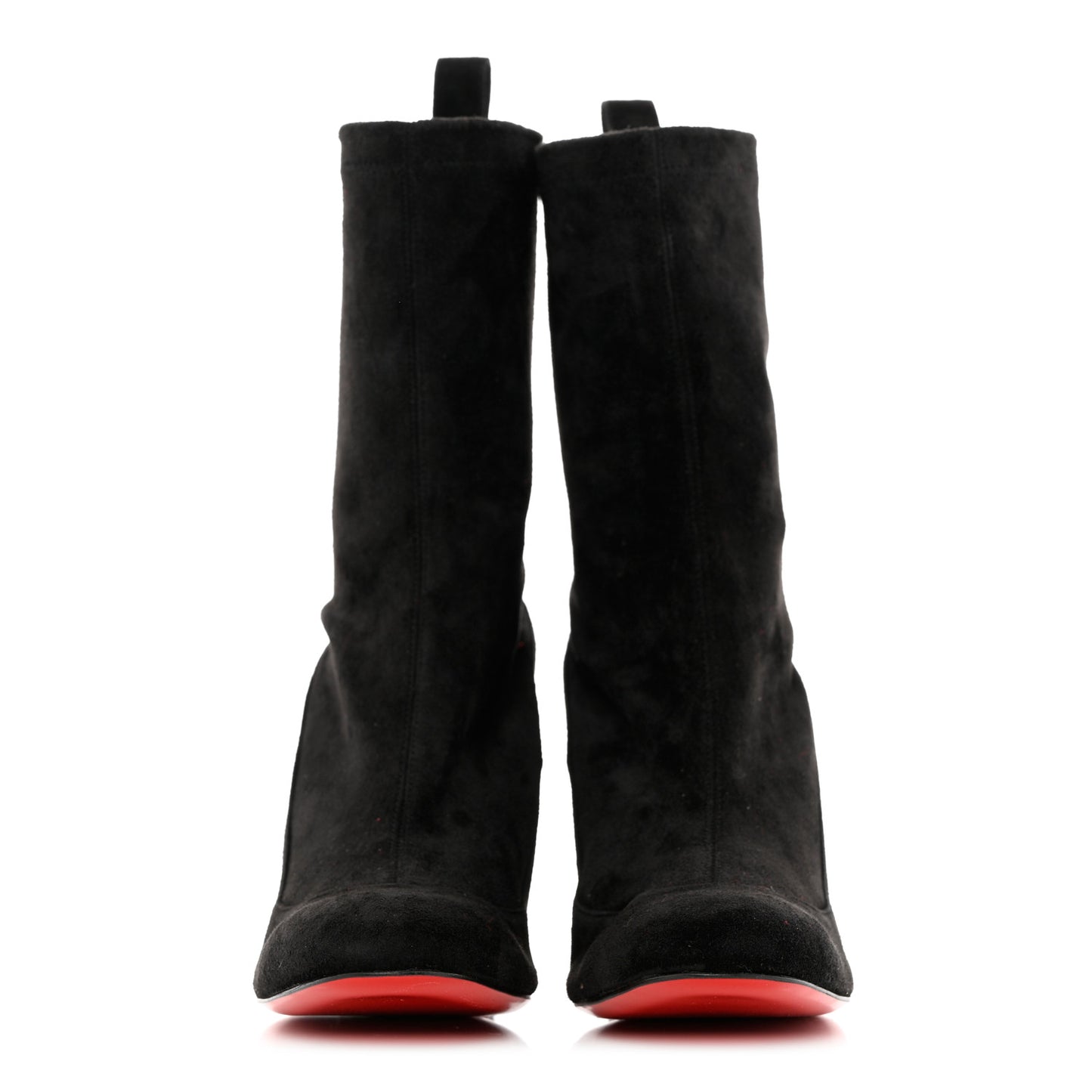 Veau Velours Stretch Gena 85 Bootie 35.5 Black