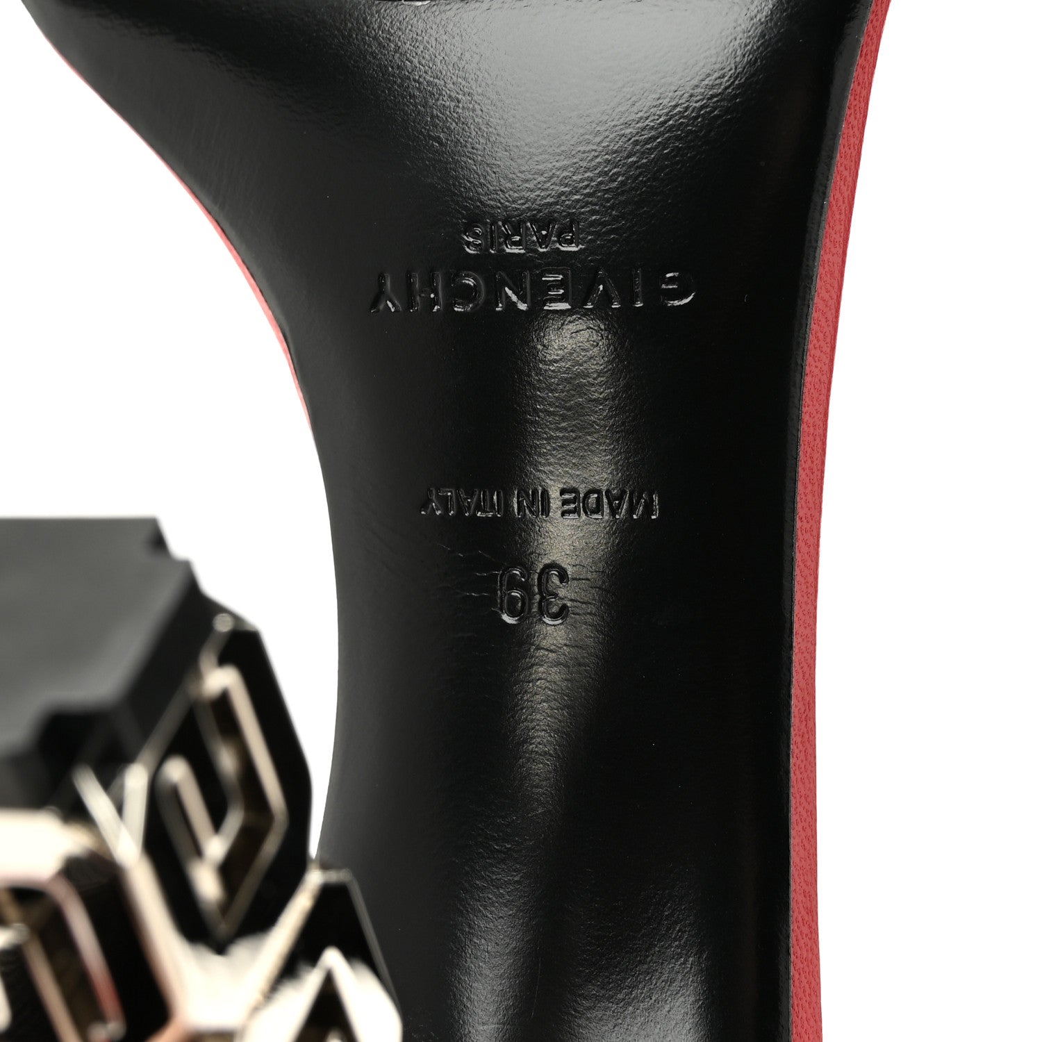 Givenchy Smooth Nappa G Cube 105mm Sandals 39 Red 6 of 8