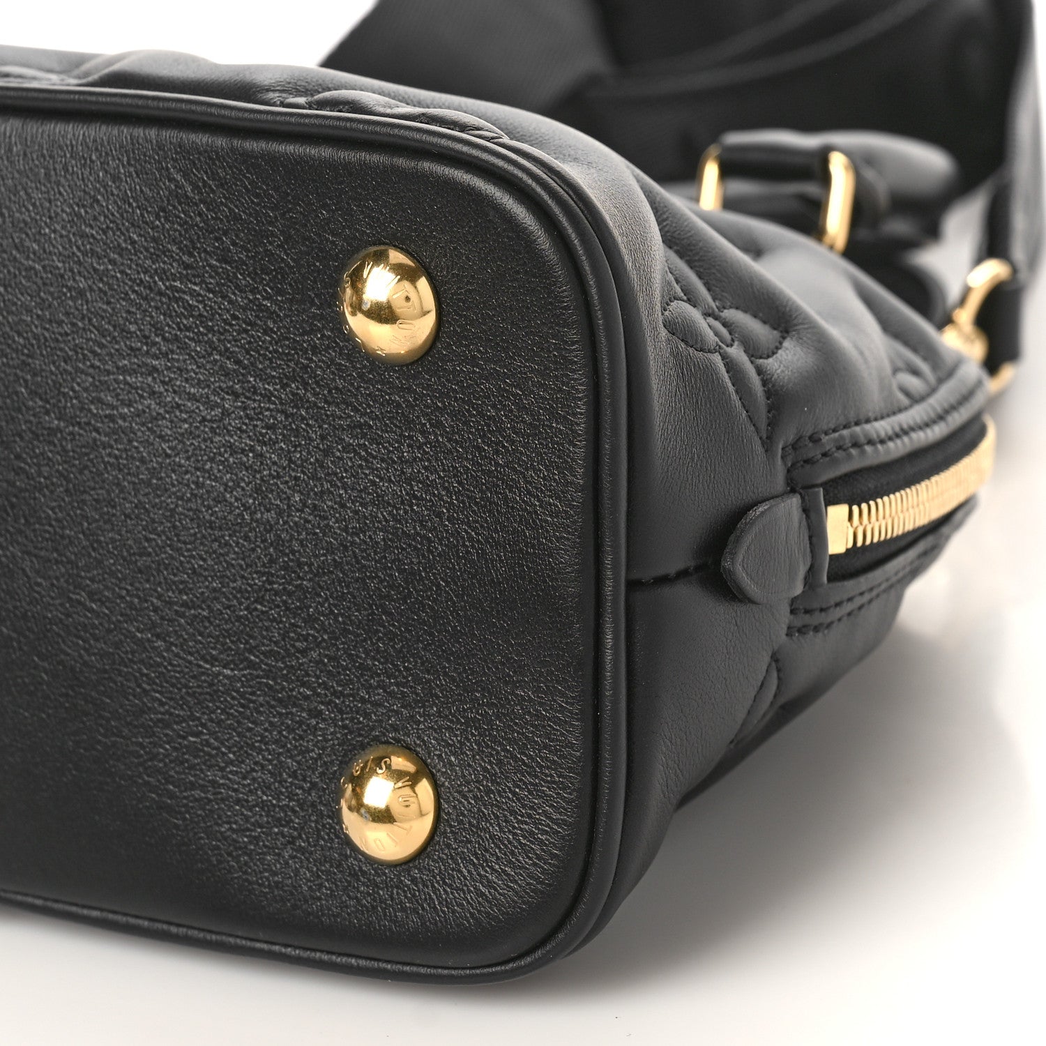 Louis Vuitton Calfskin Bubblegram Alma BB Black 8 of 9