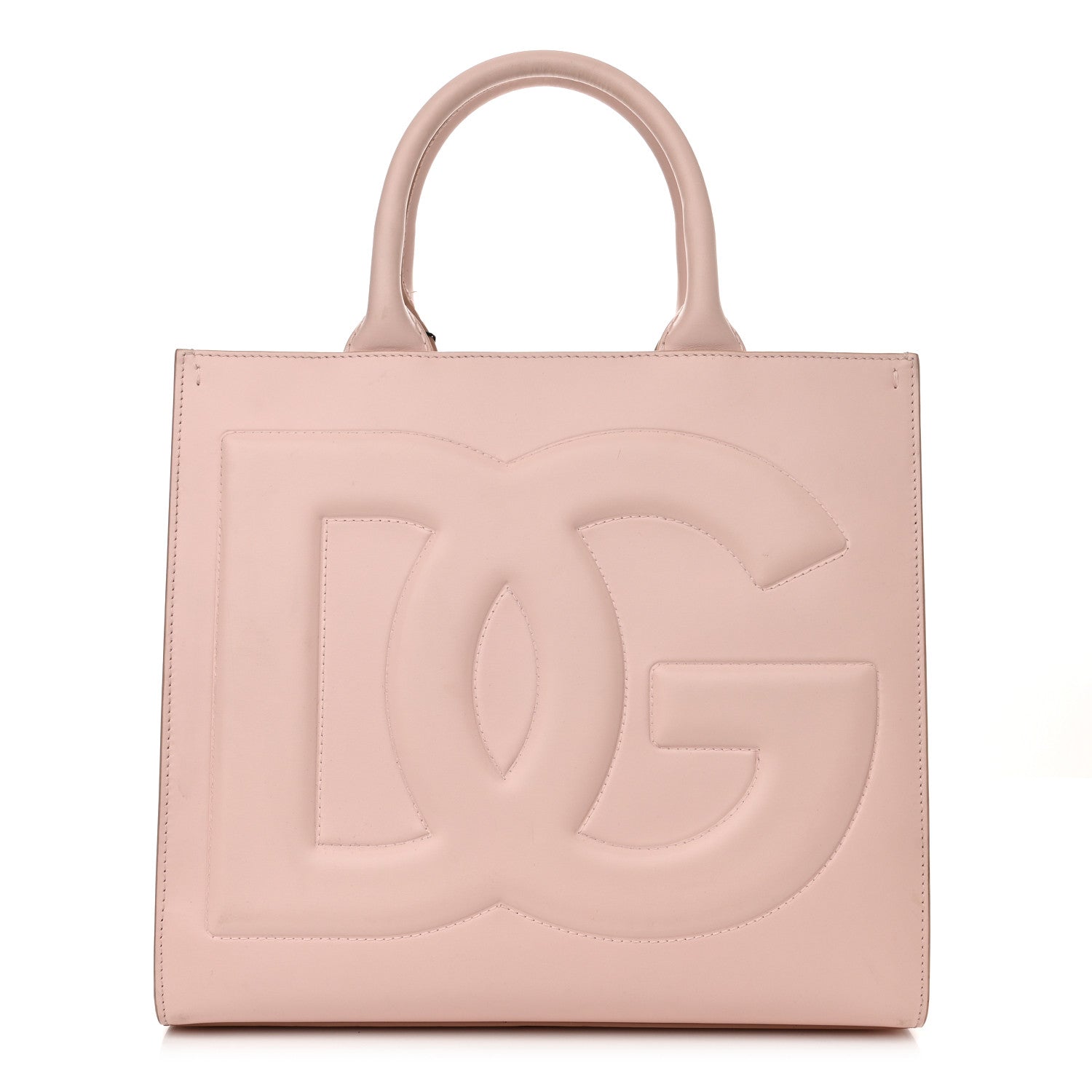 Dolce & Gabbana Calfskin Small DG Daily Shopper Tote Cipria 1 of 15
