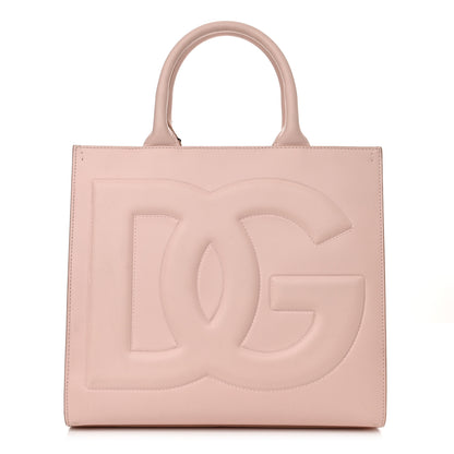 Dolce & Gabbana Calfskin Small DG Daily Shopper Tote Cipria 1 of 15