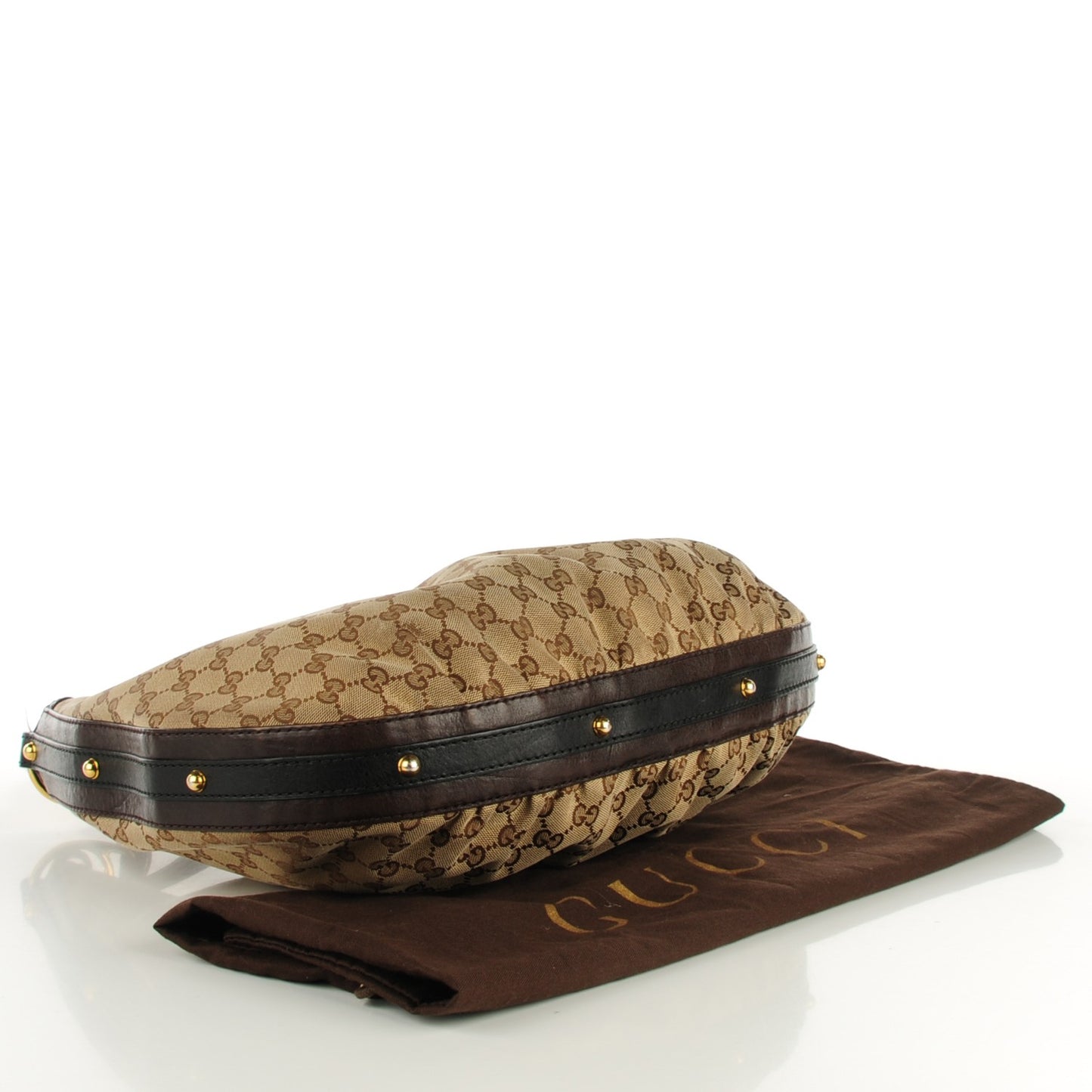 Monogram Medium Interlocking Hobo Brown