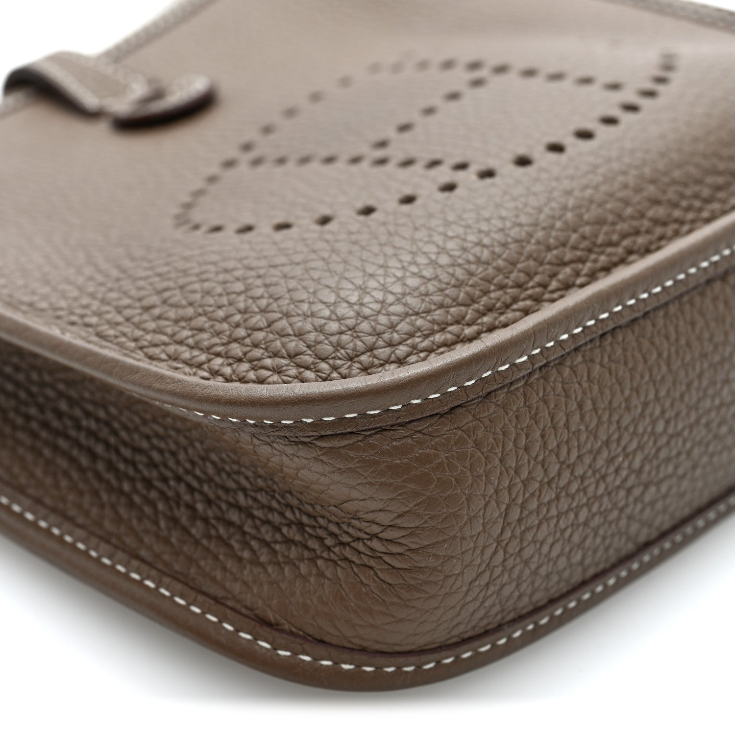 Hermes Taurillon Clemence Amazone Evelyne TPM Etoupe Bleu Indigo 8 of 9