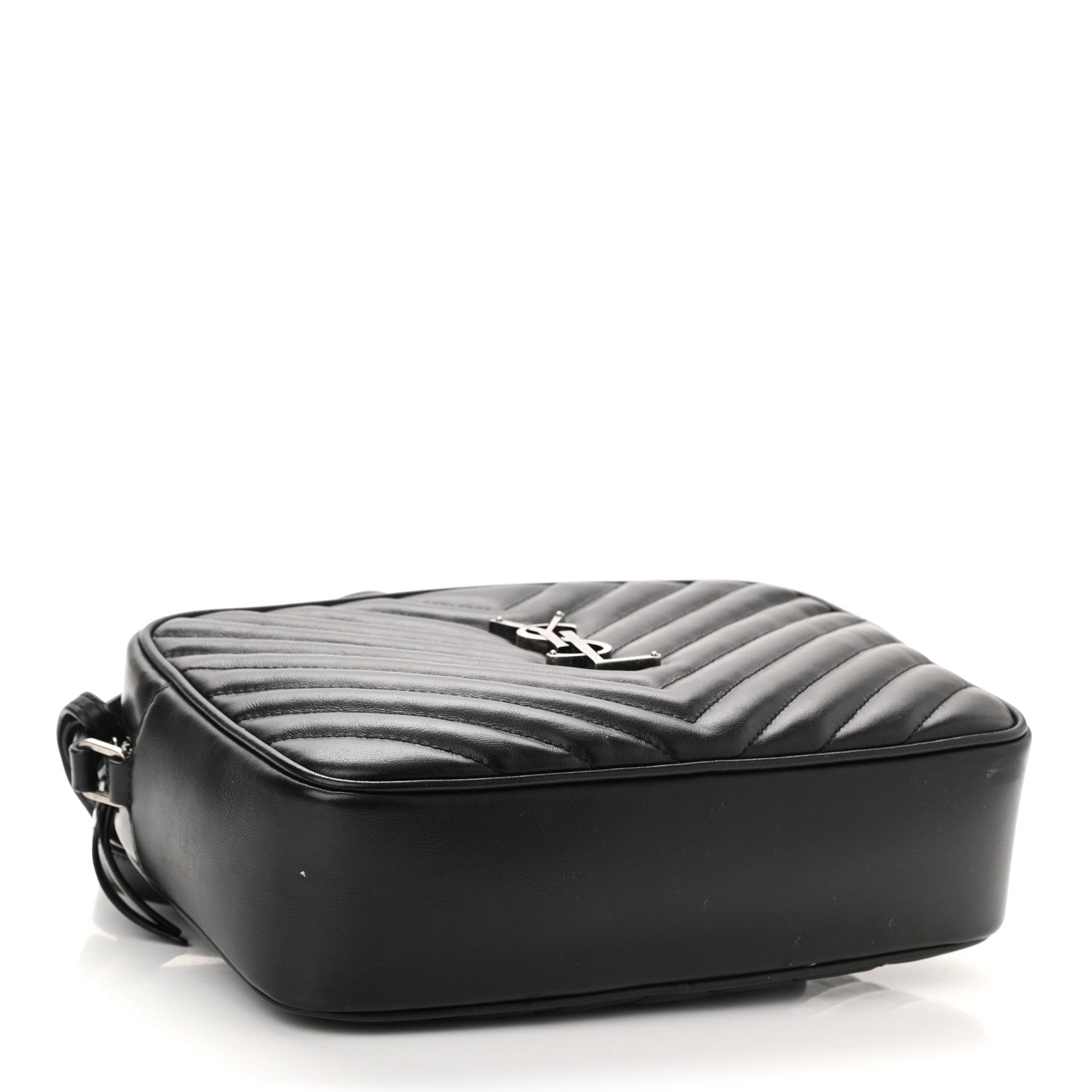 Saint Laurent Calfskin Matelasse Monogram Lou Camera Bag Black 3 of 11