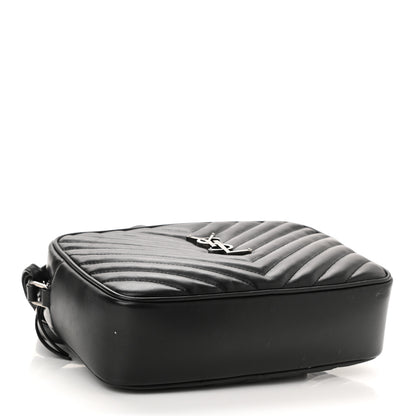 Saint Laurent Calfskin Matelasse Monogram Lou Camera Bag Black 3 of 11