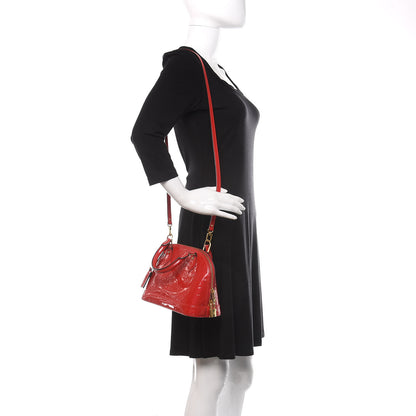 Louis Vuitton Vernis Alma BB Cherry 2 of 9