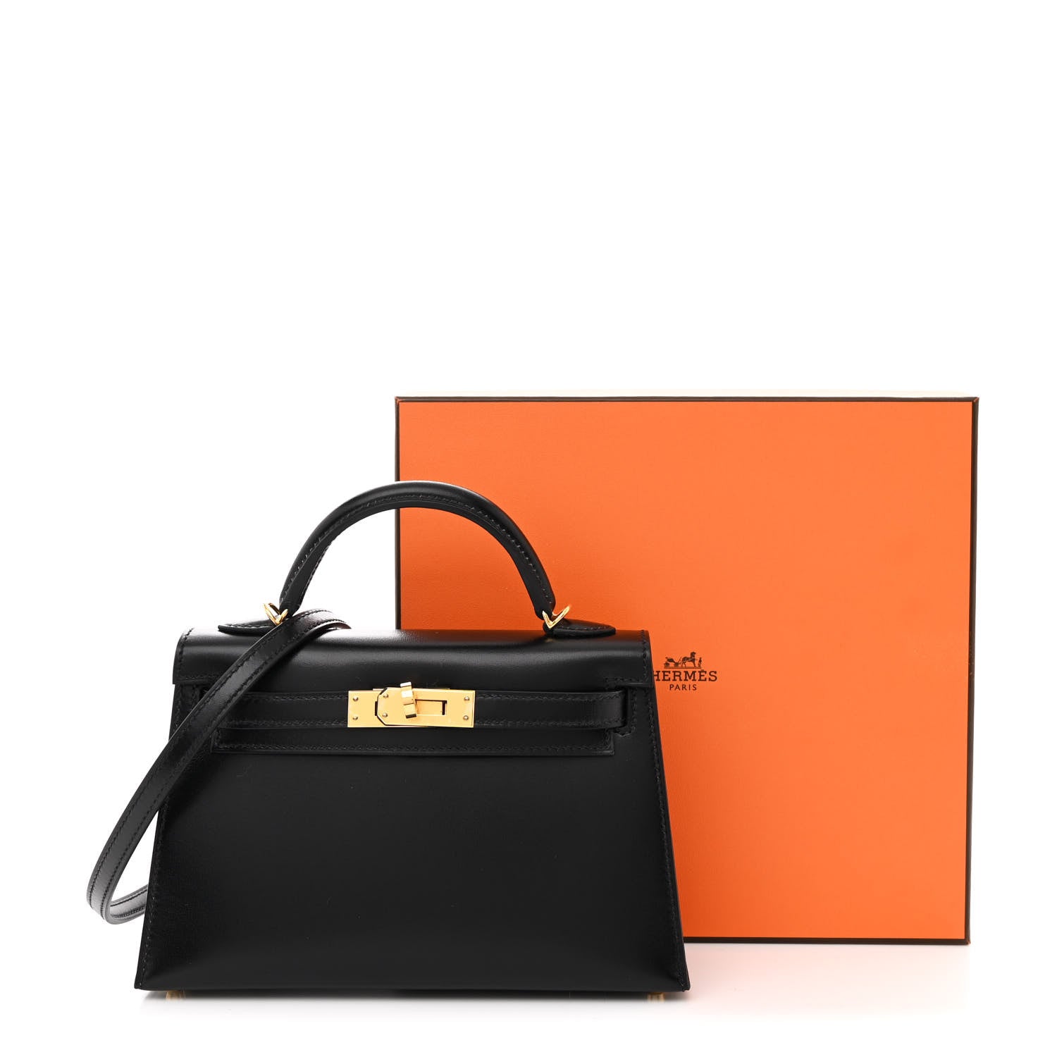 Hermes Box Mini Kelly Sellier 20 Black 11 of 11