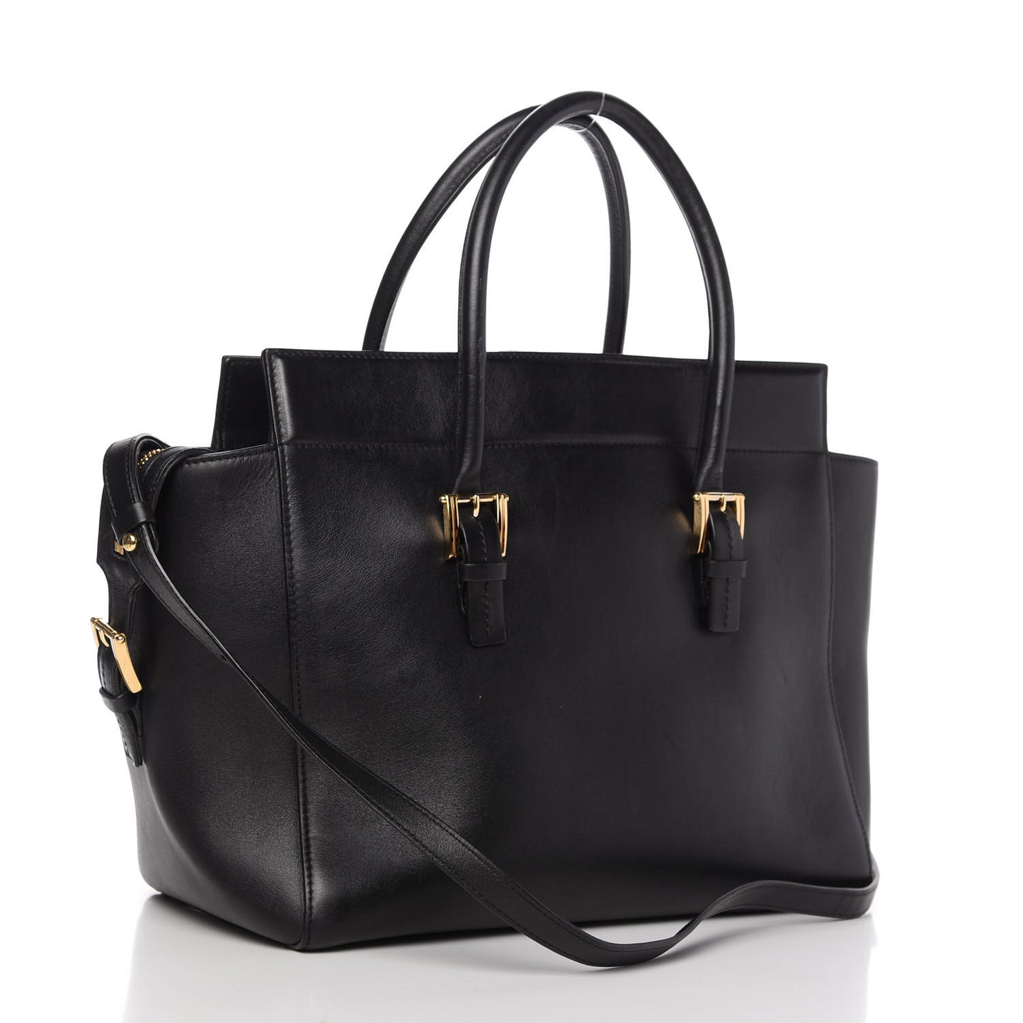 Vitello Calfskin Signature Tote Black