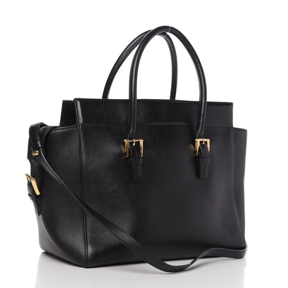 Versace Vitello Calfskin Signature Tote Black 3 of 9