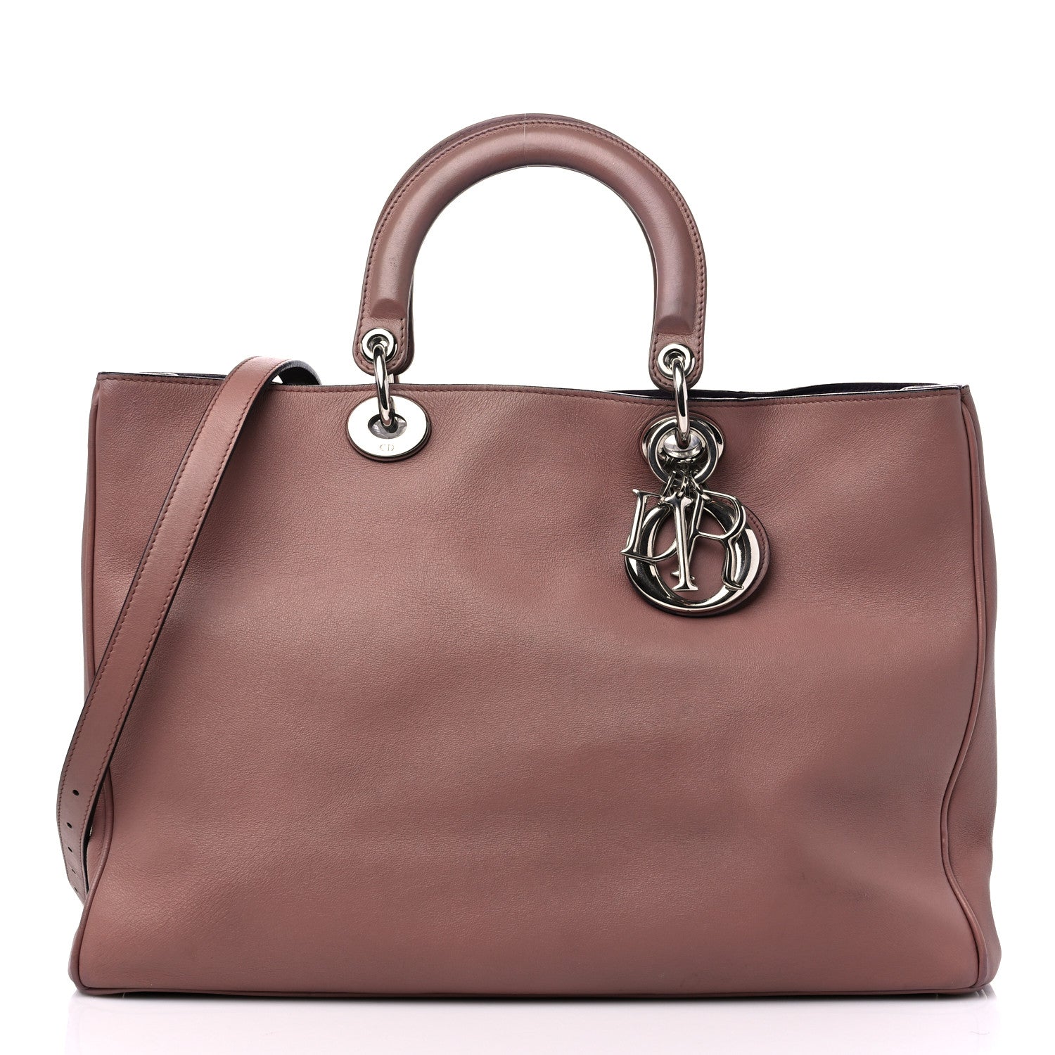 Christian Dior Smooth Calfskin Large Diorissimo Tote Petale 3 of 19