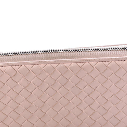 Bottega Veneta Nappa Intrecciato Zip Around Wallet Lotus 16 of 17