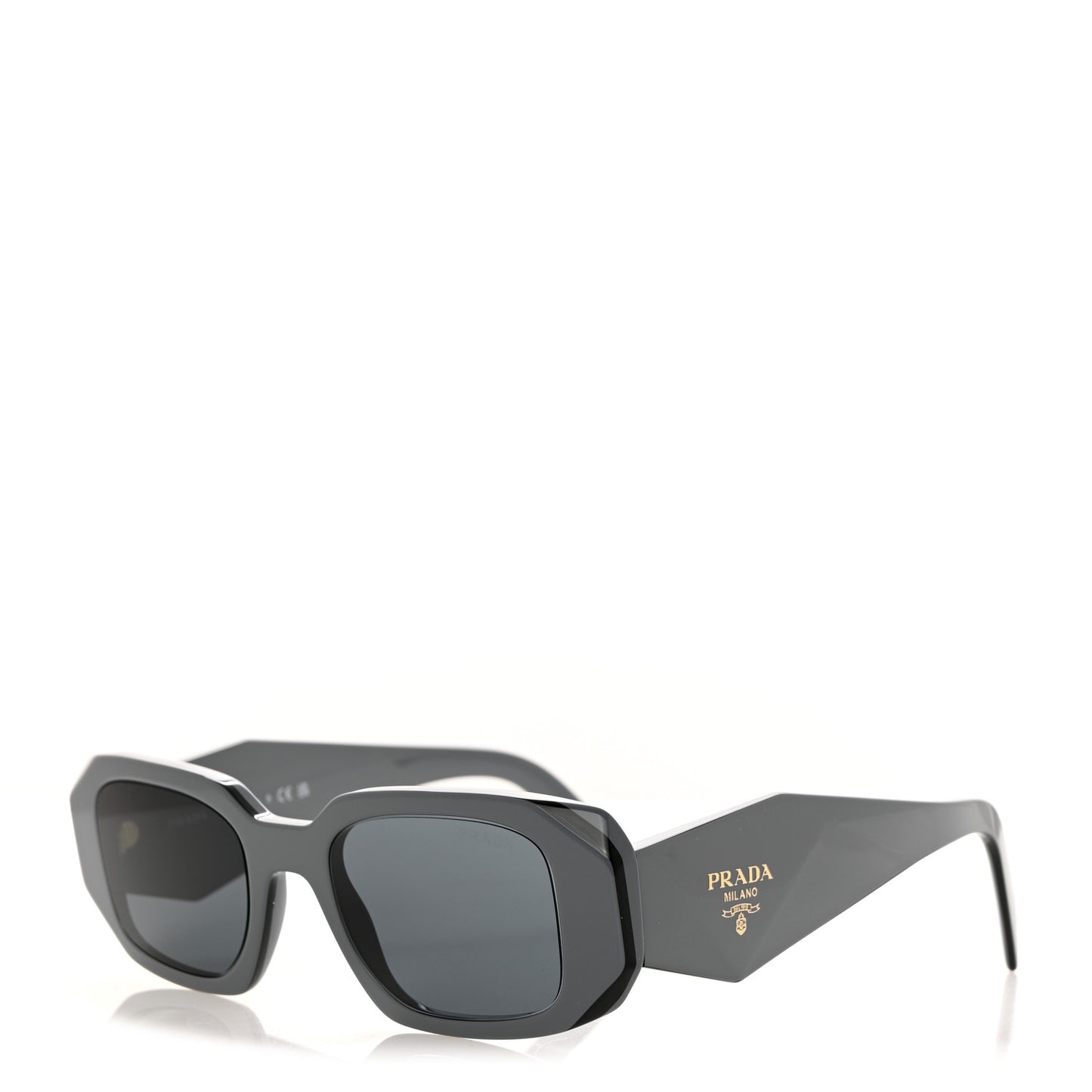 Acetate Symbole Sunglasses SPR 17W Dark Grey