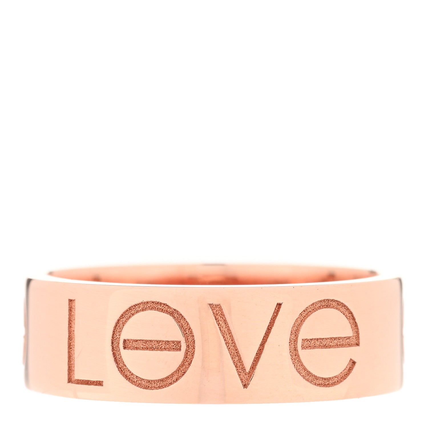Cartier 18K Pink Gold 5.5mm Engraved LOVE Ring 49 5 1 of 4
