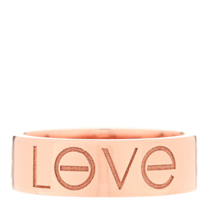 Cartier 18K Pink Gold 5.5mm Engraved LOVE Ring 49 5 1 of 4