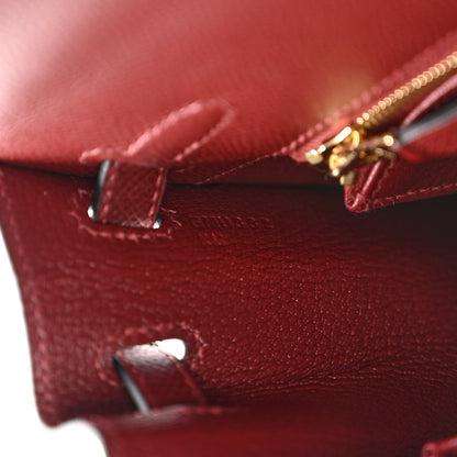 Hermes Epsom Kelly Sellier 25 Rouge H 6 of 10