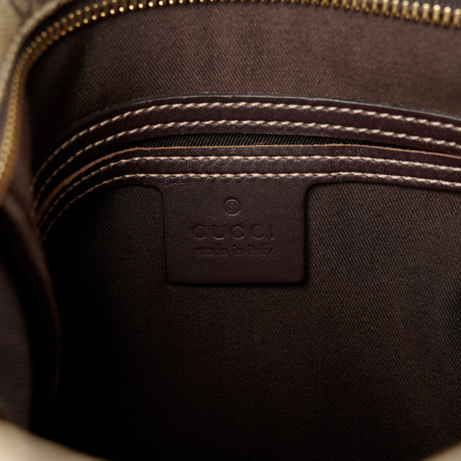 Gucci GG Supreme Monogram Small Flat Messenger Bag Dark Brown 6 of 11