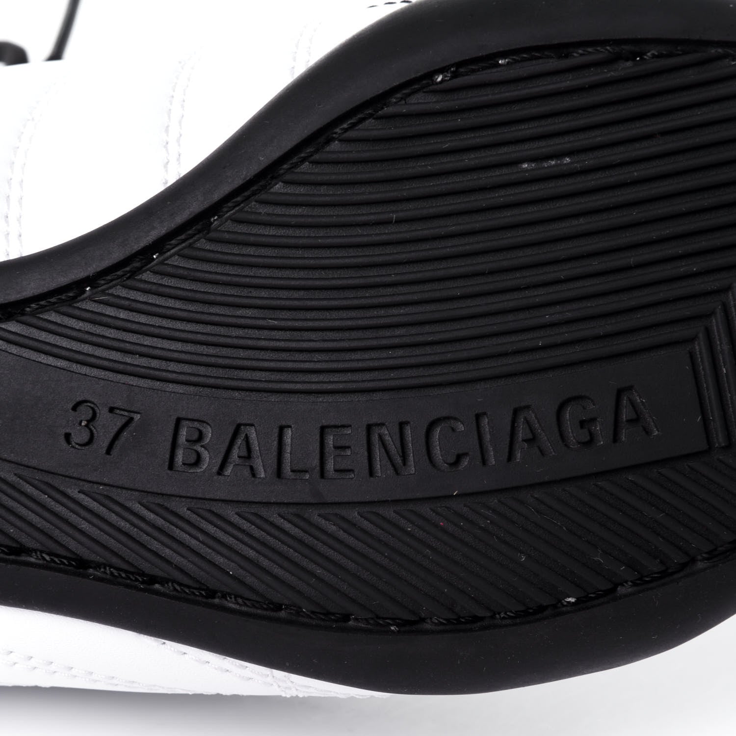 Balenciaga Polyurethane Womens Zen Sneakers 37 White Black 10 of 11