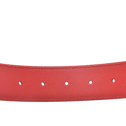 Gucci Moon Calfskin Interlocking G 37mm Belt 85 34 Vibrant Red 5 of 6