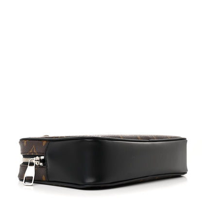 Louis Vuitton Monogram Macassar Kasai Clutch Black 4 of 11