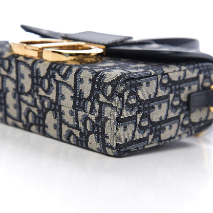 Christian Dior Oblique 30 Montaigne Box Bag Blue 7 of 9