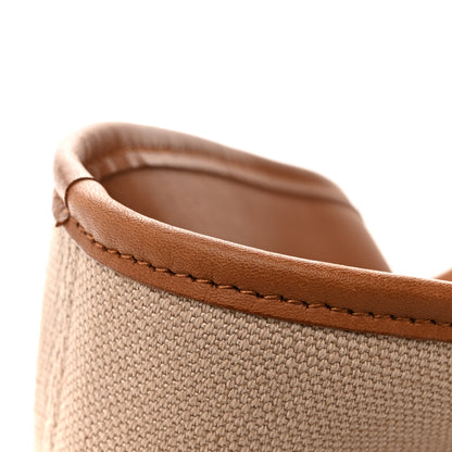 Saint Laurent Canvas Calfskin Lauren Panier Tote Desert Dust 12 of 12